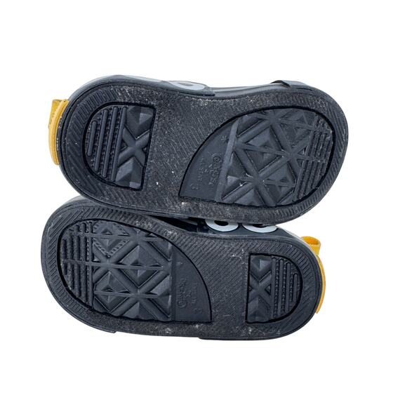 Converse All Star Construction Truck Low Top Sneakers Toddler 3 Yellow Black - Picture 8 of 10